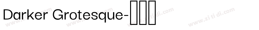 Darker Grotesque字体转换